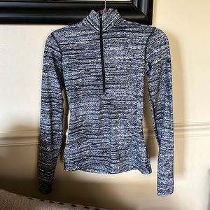 Nike quarter zip. Woman’s size XS. Black, gray and white